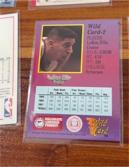 1991 Wild Card #2 LeRon Ellis — front
