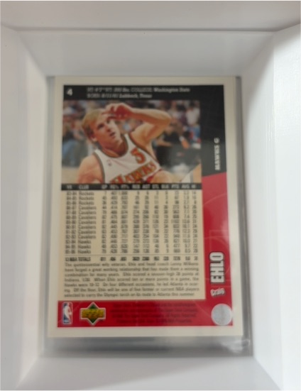 1996-97 Collector's Choice #4 Craig Ehlo Atlanta Hawks — front