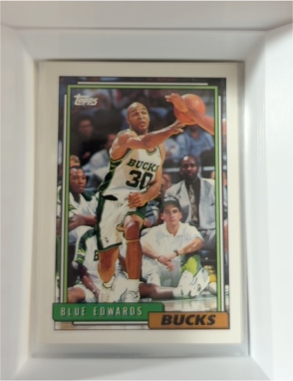 1992-93 Topps #291 Blue Edwards Milwaukee Bucks — front