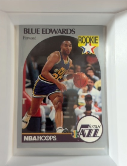1990-91 NBA Hoops #288 Blue Edwards — front