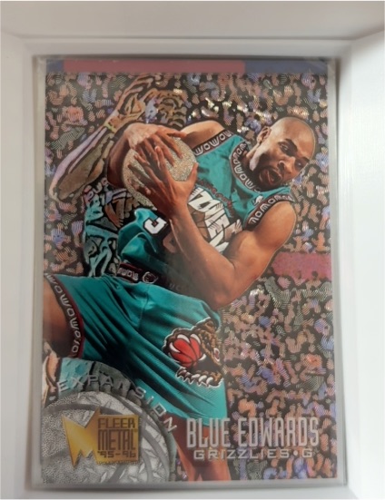 1995-96 Fleer Metal #203 Blue Edwards — front
