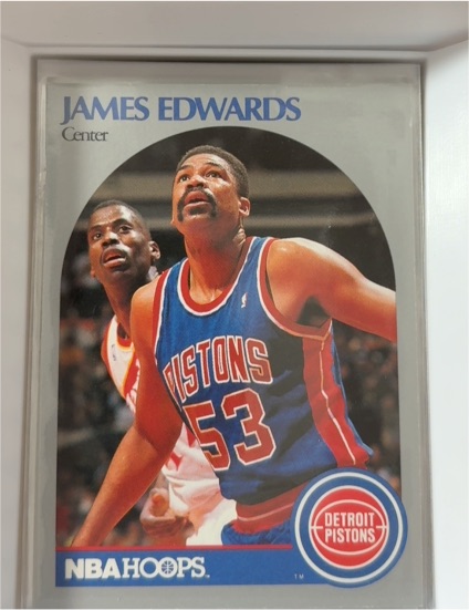 1990-91 NBA Hoops #104 James Edwards — front
