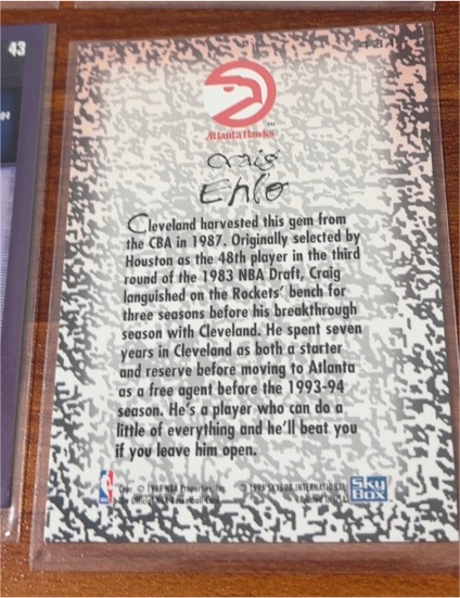 1993-94 SkyBox #3 Craig Ehlo — front