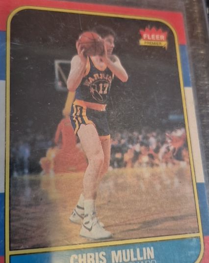 1986 Fleer #77 Chris Mullin Rookie Card — front