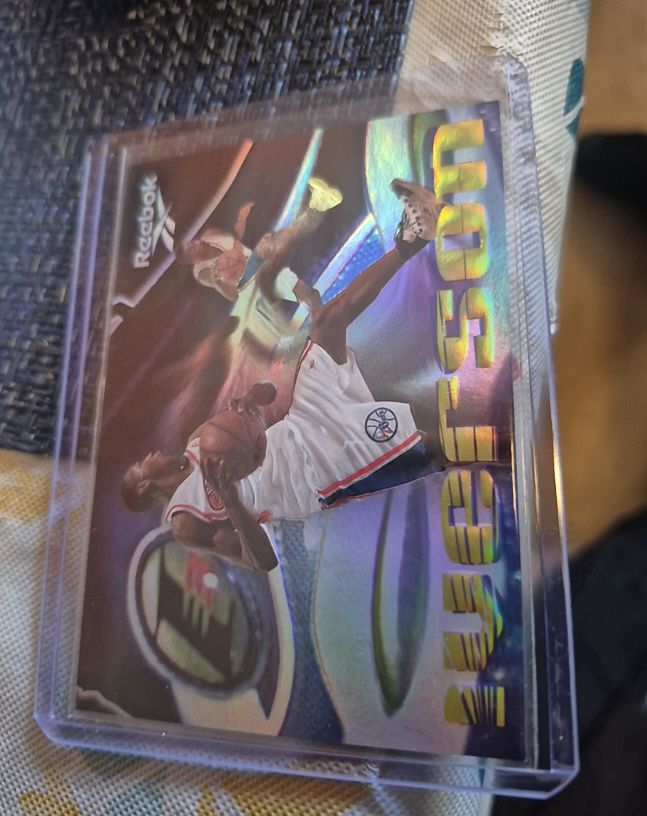 1997 Skybox Reebok #NNO Allen Iverson The Answer Promo — front