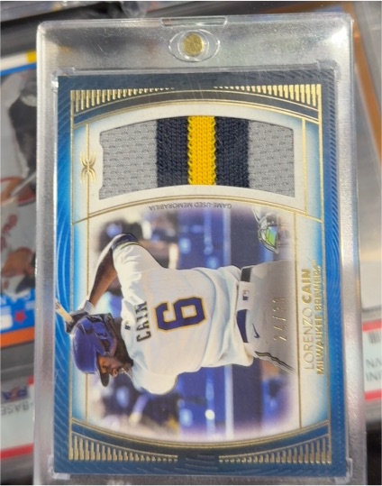 2021 Topps Definitive Collection #DJR-LC Lorenzo Cain — front