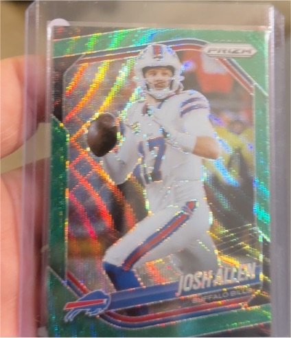 2024 Panini Prizm #28 Josh Allen Green Wave Prizm — front