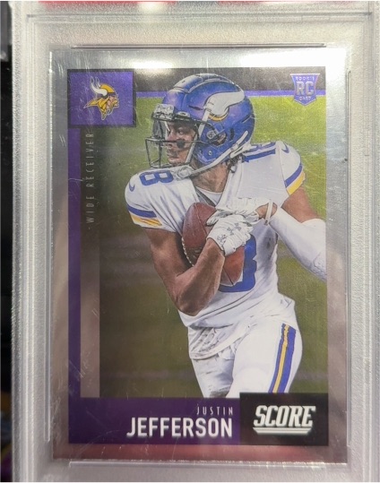 2020 Panini Chronicles Score #449 Justin Jefferson — front