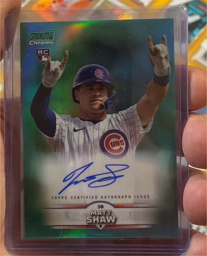 2025 Topps Stadium Club Chrome #SCCA-MS Matt Shaw — front