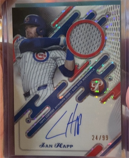 2025 Topps Pristine Pristine Pieces Autograph Relic #PPAR-IH Ian Happ — front
