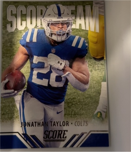 2021 Panini Score Score Team #ST14 Jonathan Taylor Indianapolis Colts — front