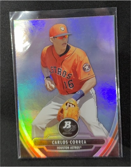 2013 Bowman Platinum Prospects #BPP23 Carlos Correa — front