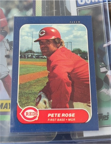 1986 Fleer Mini #40 Pete Rose — front