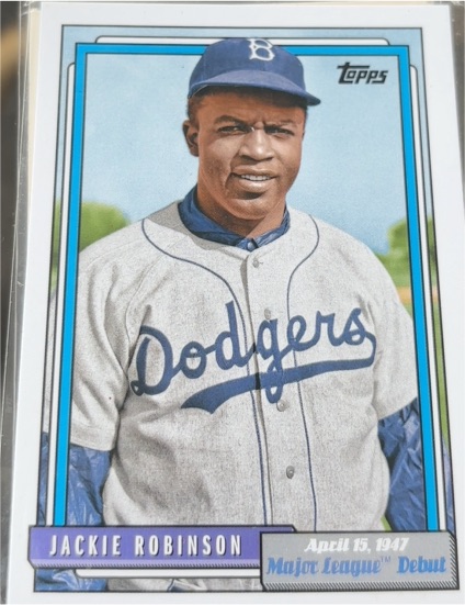 2022 Topps Archives #374 Jackie Robinson Major League Debut — front