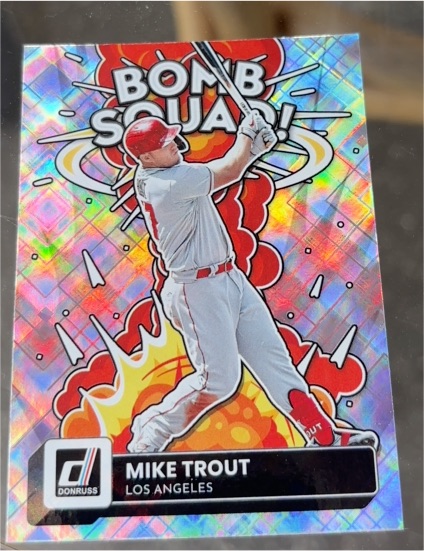 2022 Donruss Bomb Squad #BS-8 Mike Trout — front