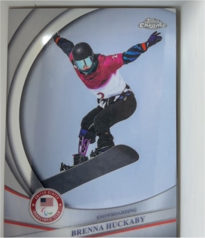 2026 Topps Chrome U.S. Winter Olympic #156 Brenna Huckaby — front