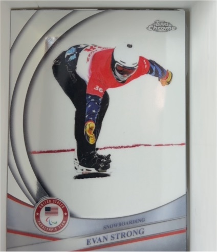 2026 Topps Chrome U.S. Winter Olympics #77 Evan Strong — front