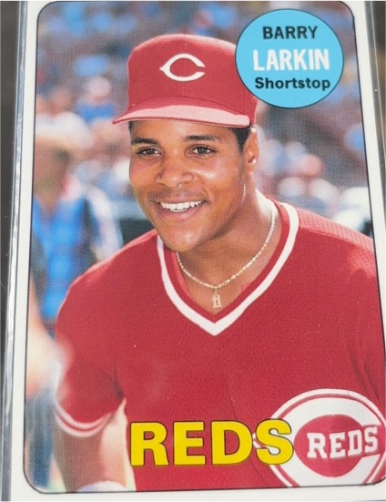 1990 Baseball Cards Magazine #8 Barry Larkin — front
