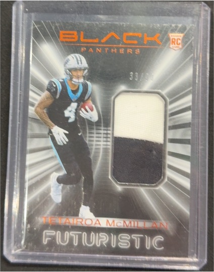 2025 Panini Black Futuristic #FUT-TMN Tetairoa McMillan — front