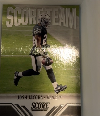 2021 Panini Score #ST18 Josh Jacobs — front