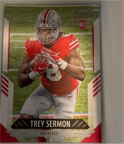 2021 Panini Score #313 Trey Sermon Rookie Card — front