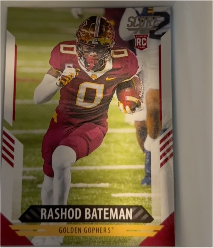 2021 Panini Score #327 Rashod Bateman — front