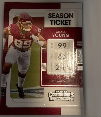 2021 Panini Contenders #100 Chase Young — front