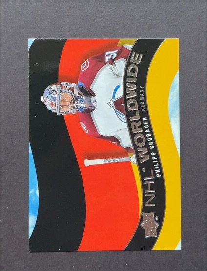 2020-21 Upper Deck NHL Worldwide #WW-17 Philipp Grubauer — front