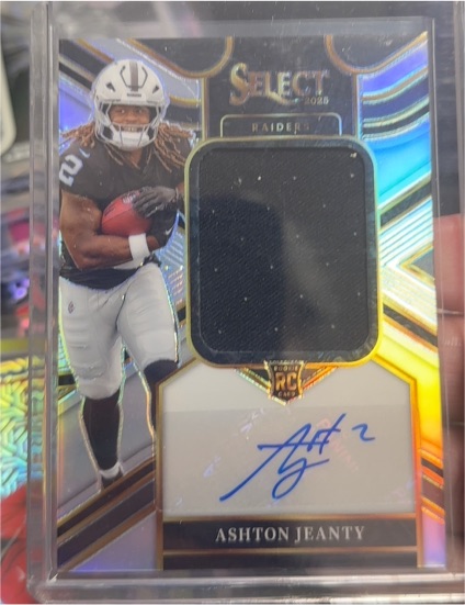 2025 Panini Select #RSMP-AJY Ashton Jeanty Rookie Patch Auto — front