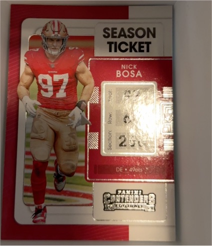 2021 Panini Contenders Season Ticket #90 Nick Bosa — front
