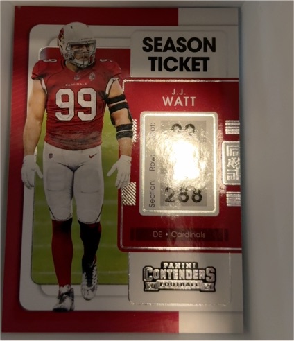 2021 Panini Contenders #3 J.J. Watt — front