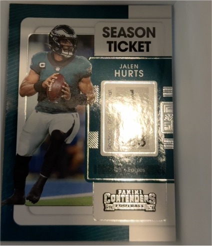 2021 Panini Contenders Season Ticket #79 Jalen Hurts — front