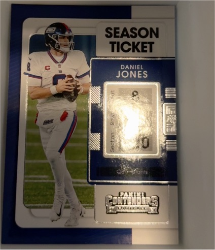 2021 Panini Contenders Season Ticket #73 Daniel Jones — front