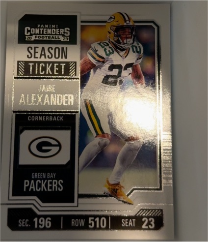 2023 Panini Contenders Season Ticket #38 Jaire Alexander — front