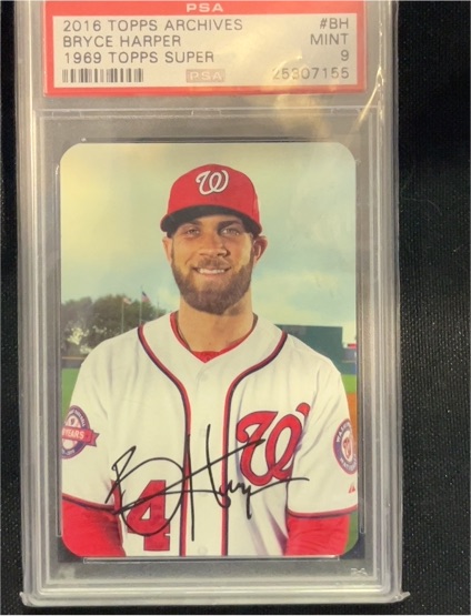 2016 Topps Archives 1969 Topps Super #69TS-BH Bryce Harper — front