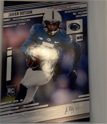 2022 Panini Chronicles Draft Picks Prestige #11 Jahan Dotson Rookie Card — front