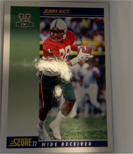 2022 Panini Chronicles Draft Picks Score Retro #6 Jerry Rice — front