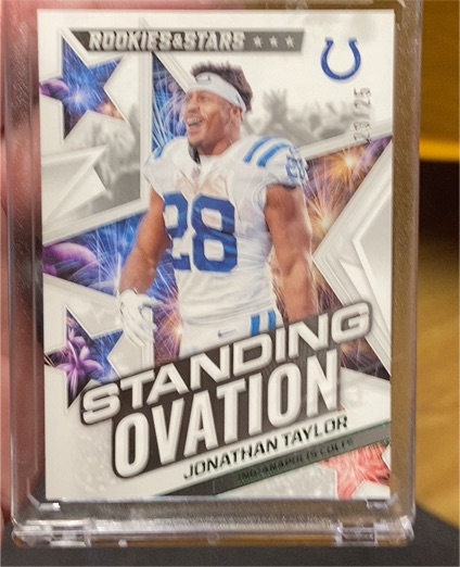 2022 Panini Rookies & Stars #SO-6 Jonathan Taylor Standing Ovation — front
