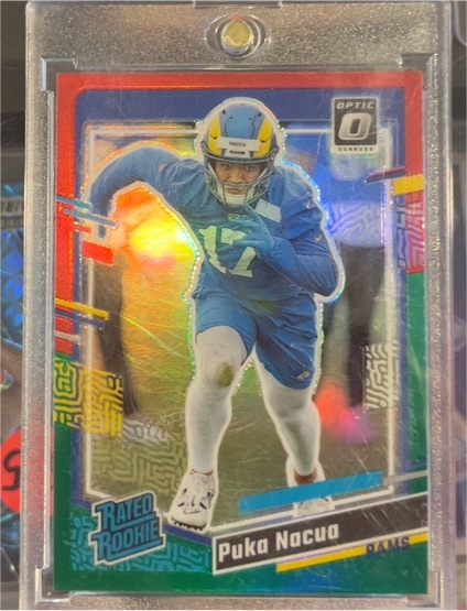 2023 Donruss Optic #357 Puka Nacua Rated Rookie Preview — front