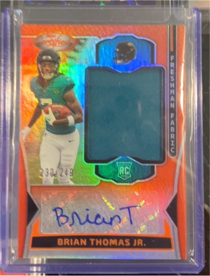 2024 Panini Certified Freshman Fabric #FMS-BTJ Brian Thomas Jr. — front