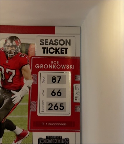 2021 Panini Contenders Season Ticket #93 Rob Gronkowski — front