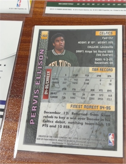 1994 Fleer #150 Pervis Ellison — front