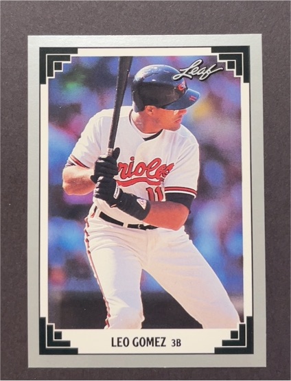 1991 Leaf #35 Leo Gomez — front