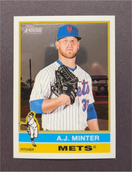 2025 Topps Heritage High Number #597 A.J. Minter — front