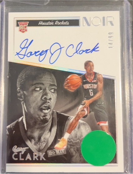 2018-19 Panini Noir #RC Gary Clark — front