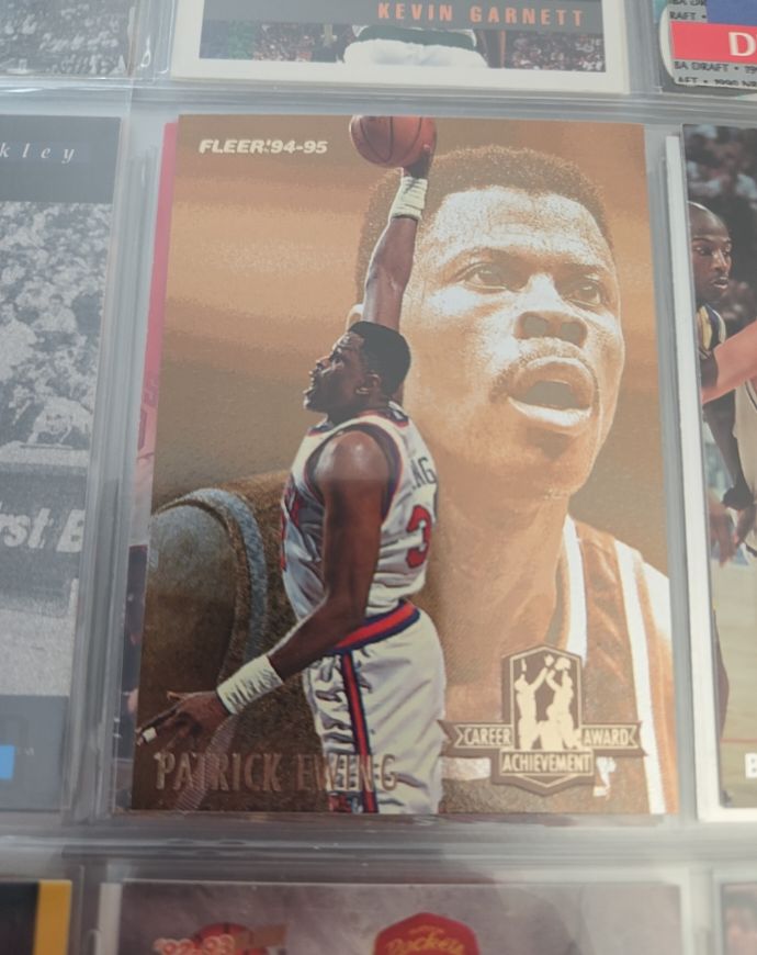 1994-95 Fleer Career Achievement Award #1 Patrick Ewing — front