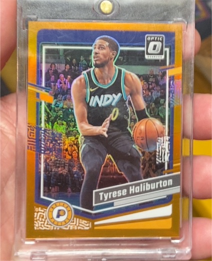 2023-24 Panini Donruss Optic #27 Tyrese Haliburton — front