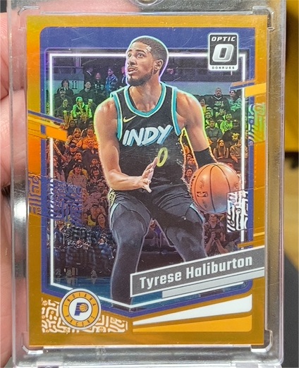 2023-24 Panini Donruss Optic #27 Tyrese Haliburton — front