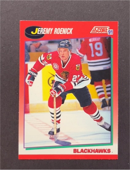 1991-92 Score #220 Jeremy Roenick — front
