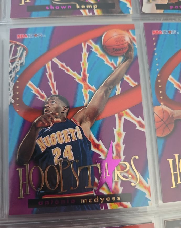 1995-96 NBA Hoops Hoopstars #HS3 Antonio McDyess — front